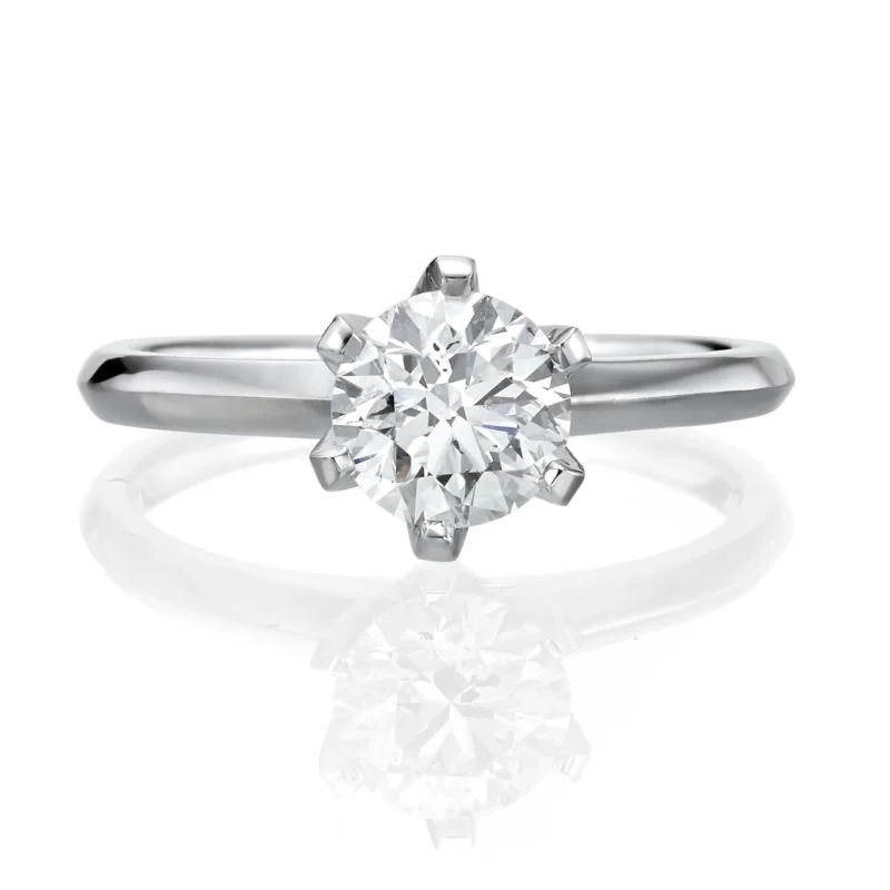 White Gold Diamond Ring 1.01ct F SI - Image 3