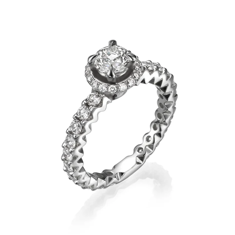 White Gold Diamond Ring 0.50ct F SI