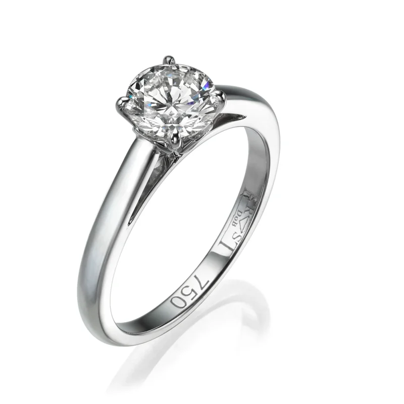 White Gold Diamond Ring 1.01ct H VS