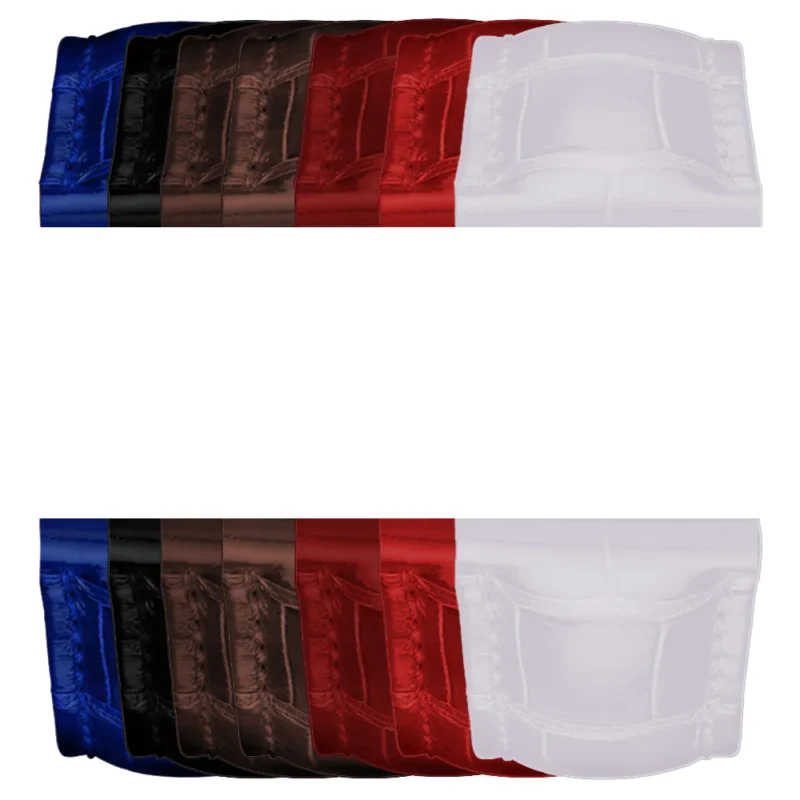 Navy Blue Alligator, Blue Rubber Blue Stitching Strap For Vanguard V41