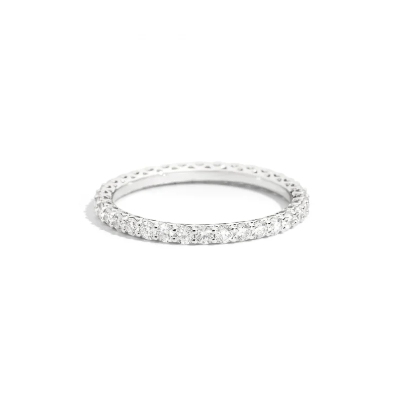 White Gold Brilliant Cut Diamonds Eternity Ring - 0.79ct - Image 3